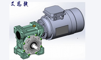 蝸輪減速機可以配剎車電機？看看這款SJMRV063+0.75kw剎車電機